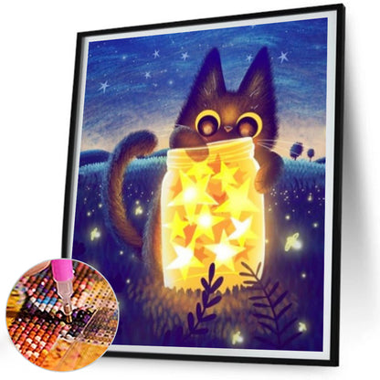 Black Cat - Full Square Drill Diamond Painting 40*50CM