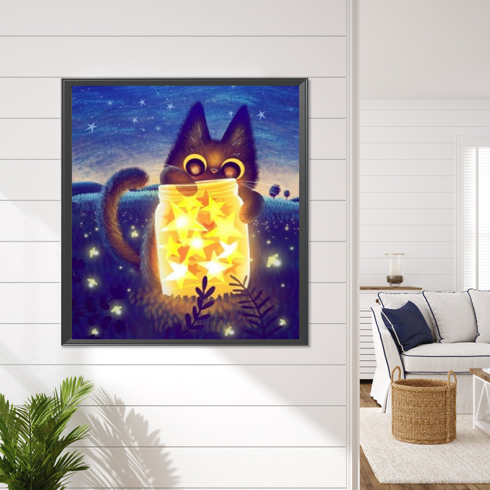 Black Cat - Full Square Drill Diamond Painting 40*50CM