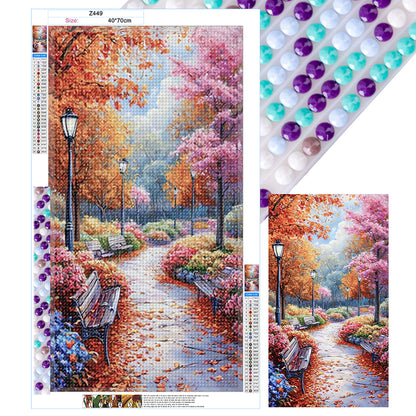 Path In The Woods - Full Round Drill Diamond Painting 40*70CM