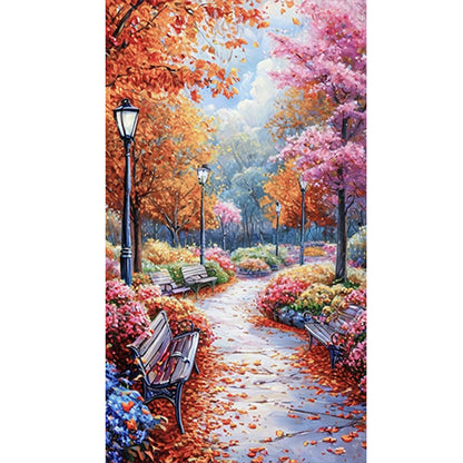 Path In The Woods - Full Round Drill Diamond Painting 40*70CM