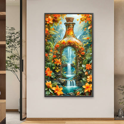 Stream In The Woods - Full Square Drill Diamond Painting 40*70CM