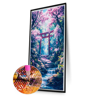Japanese Shrine - Full Square Drill Diamond Painting 40*70CM
