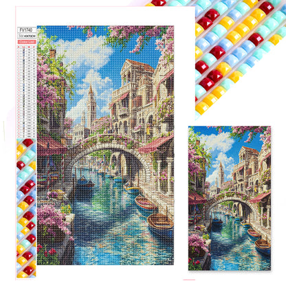Venice Water Town - Full Square Drill Diamond Painting 40*70CM