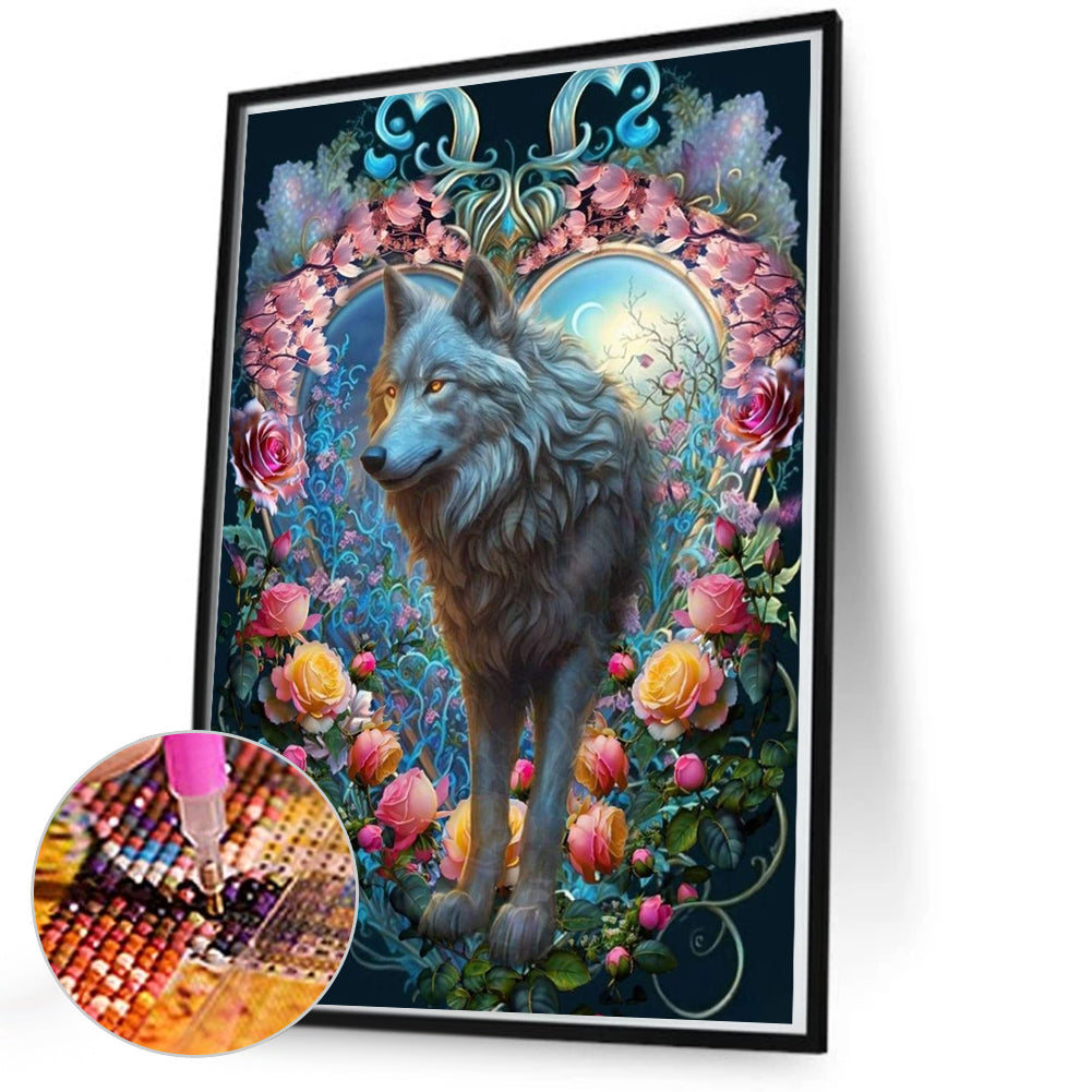 Wolf - Full Round Drill Diamond Painting 50*70CM