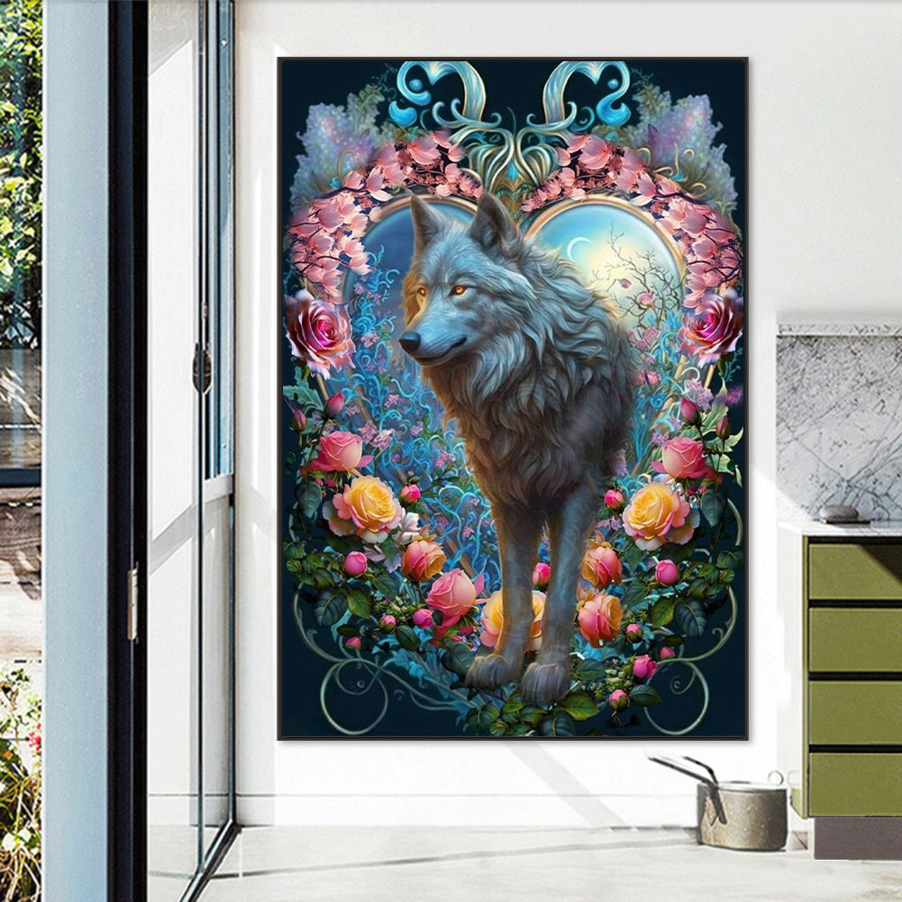 Wolf - Full Round Drill Diamond Painting 50*70CM