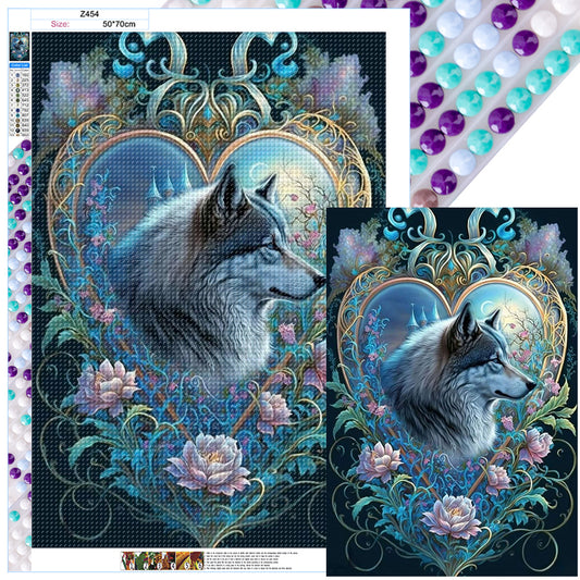 Wolf - Full Round Drill Diamond Painting 50*70CM