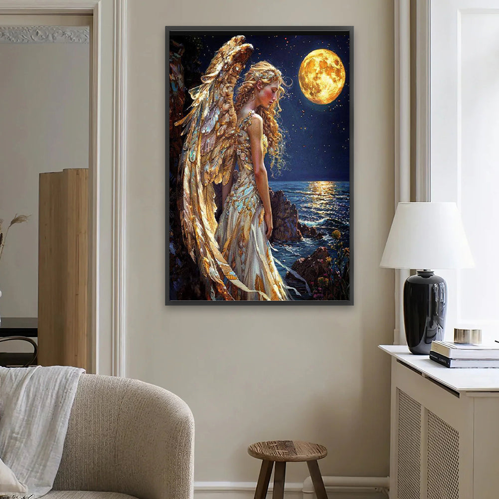 Moon Angel - Full Square Drill Diamond Painting 40*60CM
