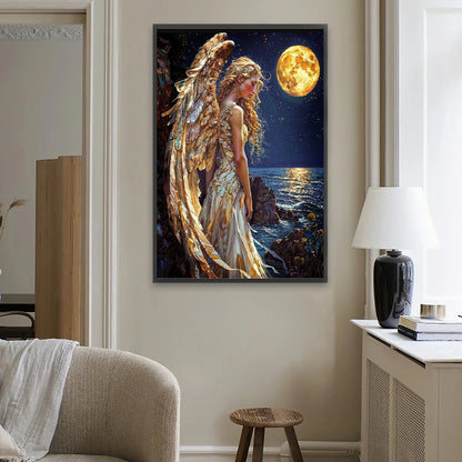 Moon Angel - Full Square Drill Diamond Painting 40*60CM