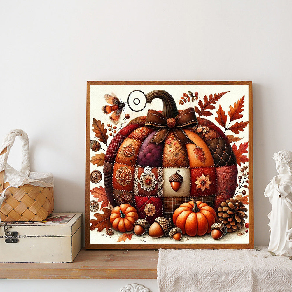 Colorful Pumpkin - Full Round Drill Diamond Painting 40*40CM