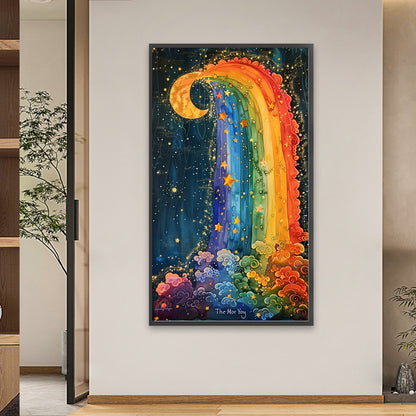 Rainbow Moonlight - Full Square Drill Diamond Painting 40*70CM