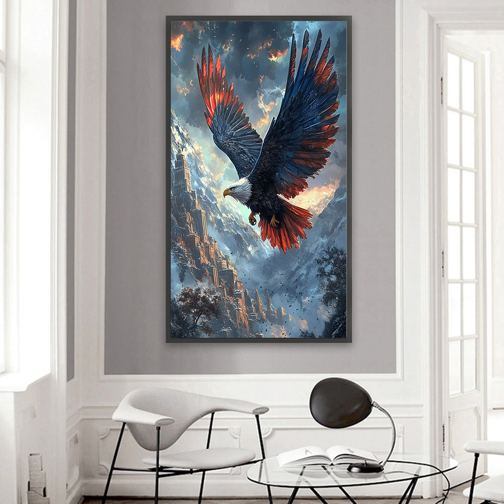 Eagles - Full Round Drill Diamond Painting 45*75CM