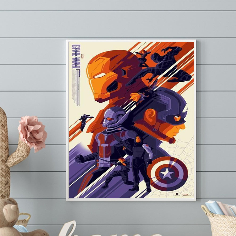 Captain America - Full Round Drill Diamond Painting 40*50CM