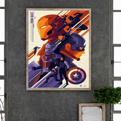 Captain America - Full Round Drill Diamond Painting 40*50CM