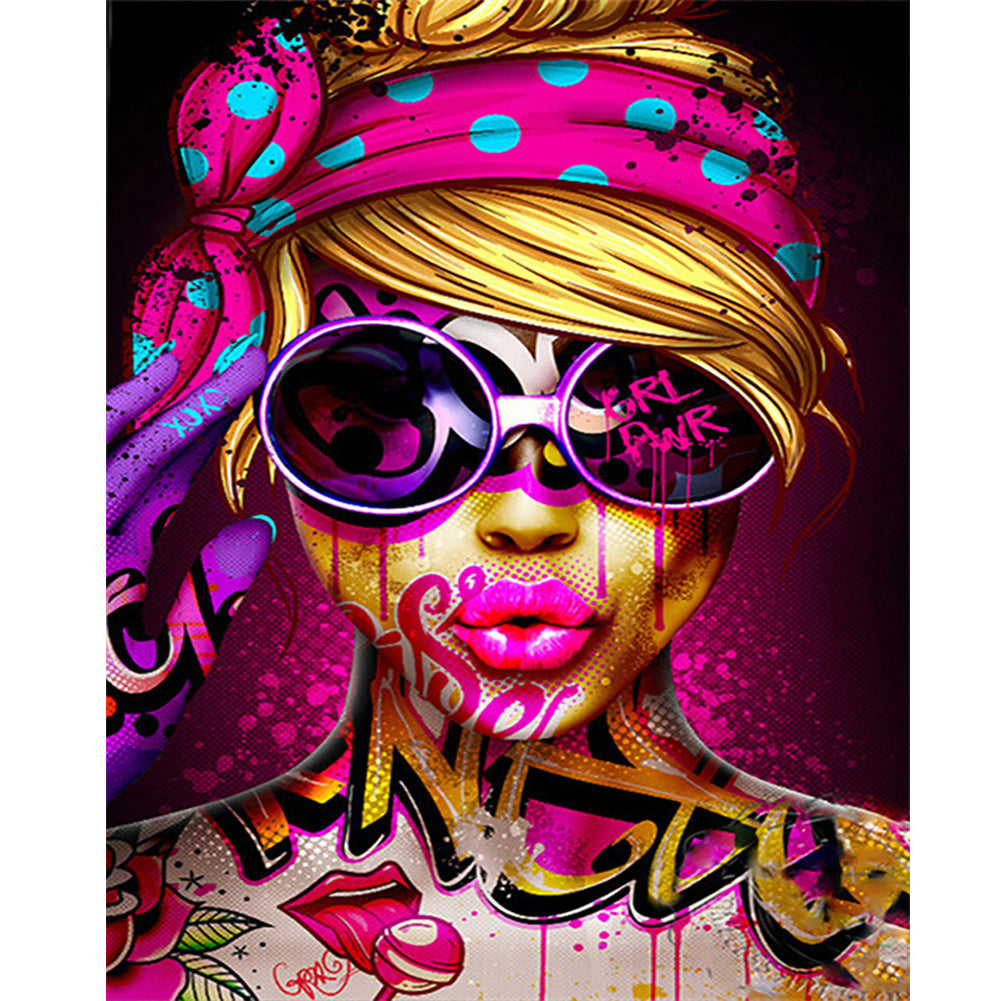 Girl - Full Round Drill Diamond Painting 40*50CM