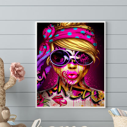 Girl - Full Round Drill Diamond Painting 40*50CM