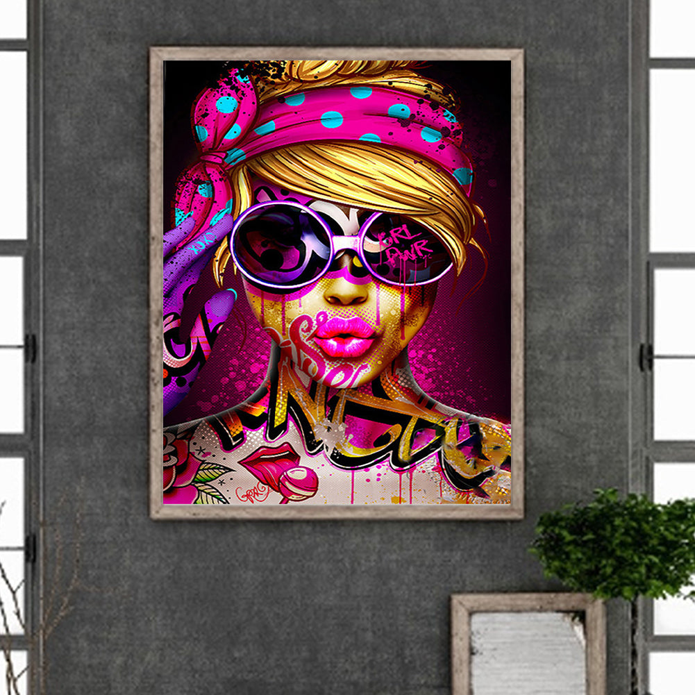 Girl - Full Round Drill Diamond Painting 40*50CM