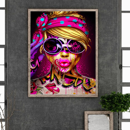 Girl - Full Round Drill Diamond Painting 40*50CM