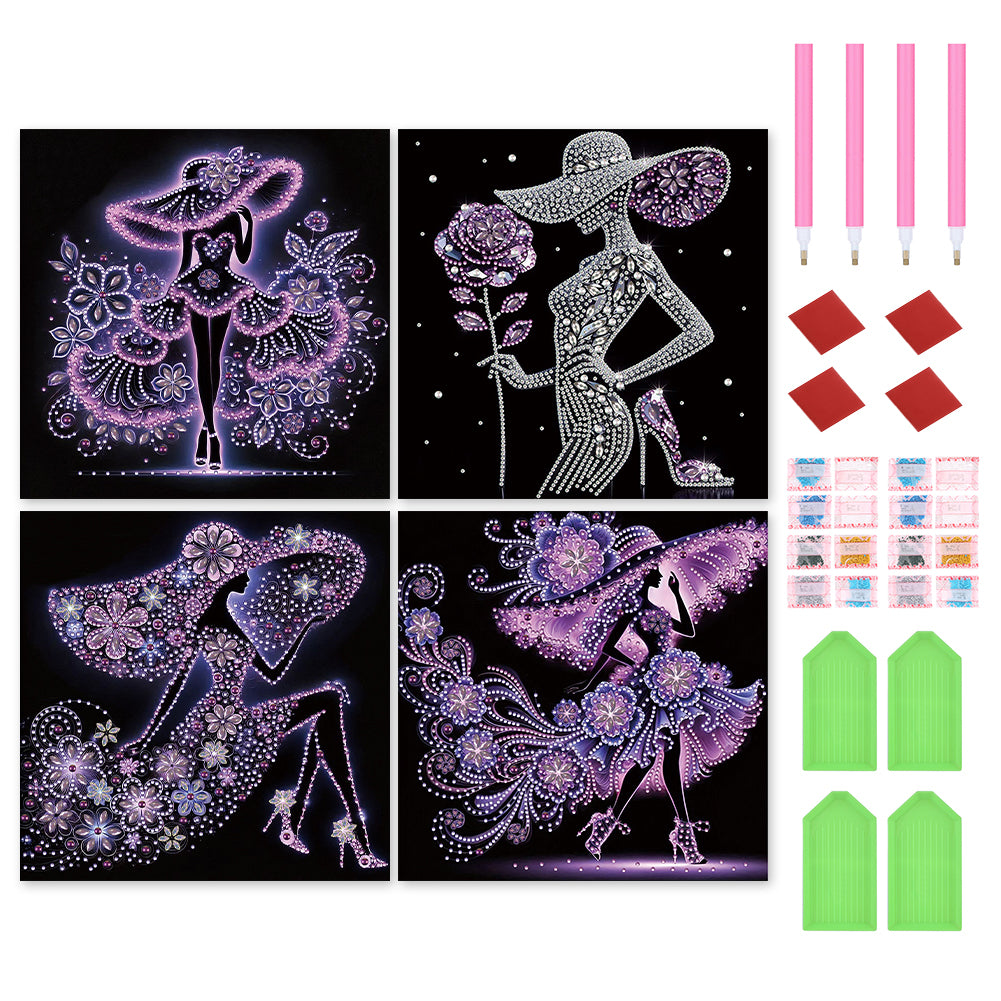 Elegant Lady - Special Shaped Drill Diamond Painting 30*30CM