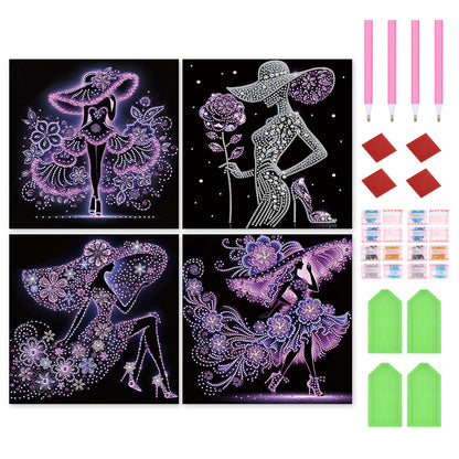 Elegant Lady - Special Shaped Drill Diamond Painting 30*30CM