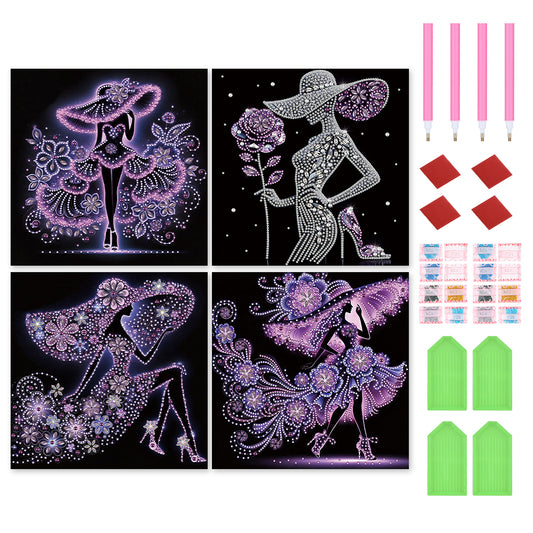 Elegant Lady - Special Shaped Drill Diamond Painting 30*30CM