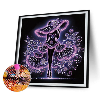 Elegant Lady - Special Shaped Drill Diamond Painting 30*30CM
