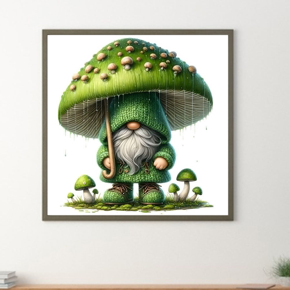 Mushroom Gnome - Full Round Drill Diamond Painting 40*40CM