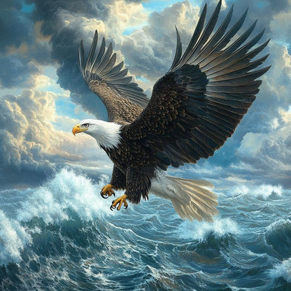 Eagle - Full Round Drill Diamond Painting 40*40CM