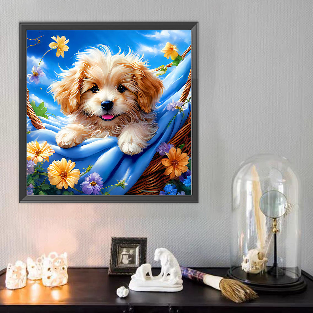 Dog - Full Round Drill Diamond Painting 40*40CM