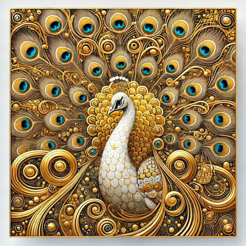 Peacock - Full Square Drill Diamond Painting 40*40CM