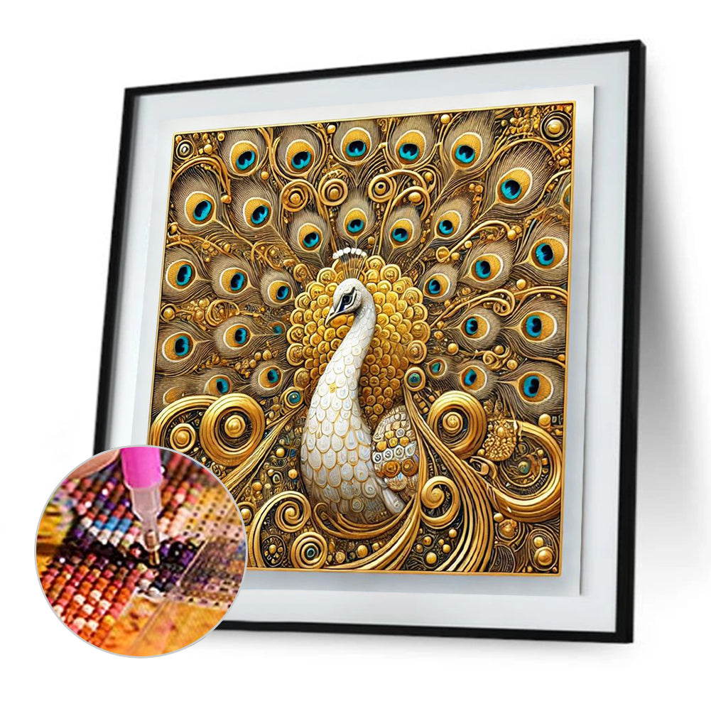 Peacock - Full Square Drill Diamond Painting 40*40CM