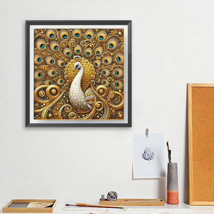 Peacock - Full Square Drill Diamond Painting 40*40CM