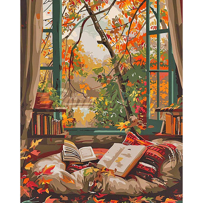 Retro Street House - Full Round Drill Diamond Painting 40*50CM