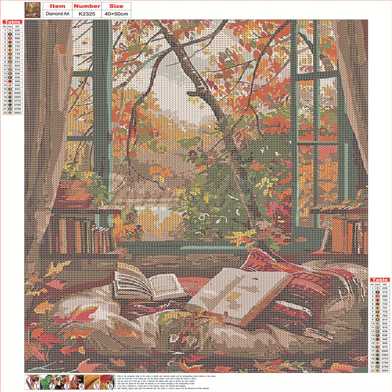 Retro Street House - Full Round Drill Diamond Painting 40*50CM