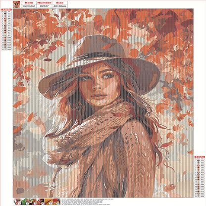 Elegant Woman - Full Round Drill Diamond Painting 40*60CM