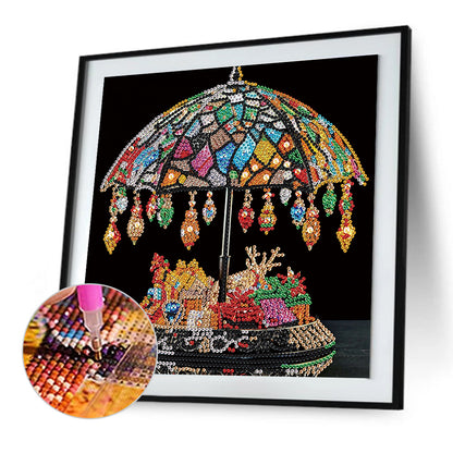 Crystal Retro Lamp - Special Shaped Drill Diamond Painting 30*30CM