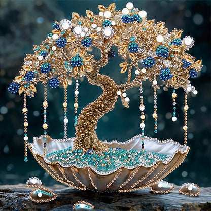 Crystal Retro Tree - Special Shaped Drill Diamond Painting 30*30CM