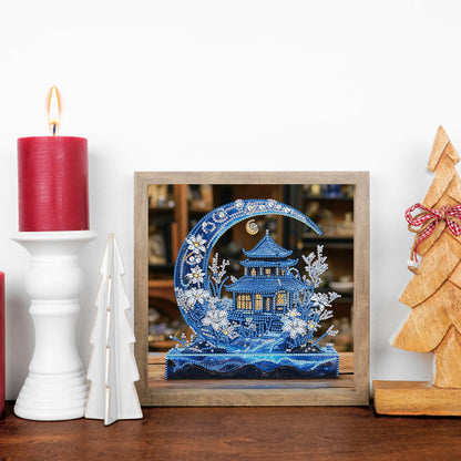 Crystal Crescent Castle - Special Shaped Drill Diamond Painting 30*30CM