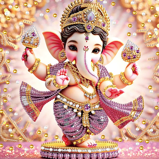 Ganesha Religion - Special Shaped Drill Diamond Painting 30*30CM