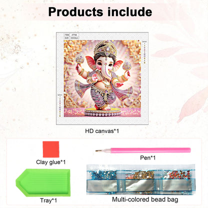 Ganesha Religion - Special Shaped Drill Diamond Painting 30*30CM