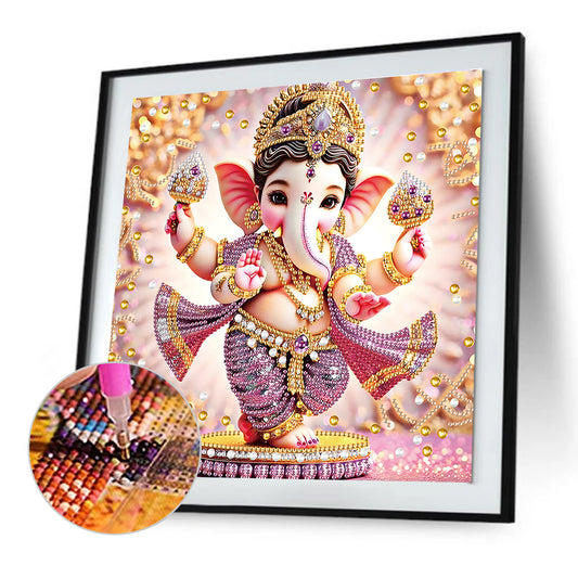 Ganesha Religion - Special Shaped Drill Diamond Painting 30*30CM