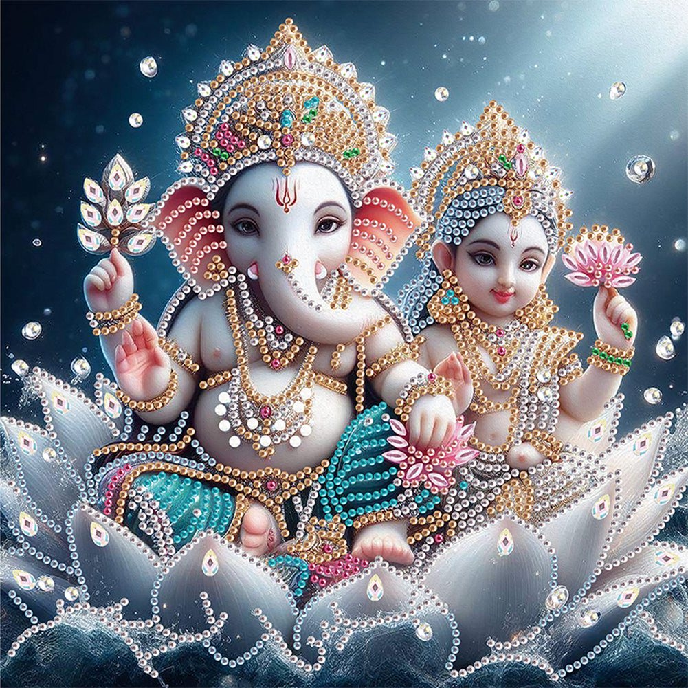 Ganesha Religion - Special Shaped Drill Diamond Painting 30*30CM