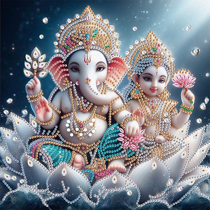 Ganesha Religion - Special Shaped Drill Diamond Painting 30*30CM