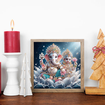 Ganesha Religion - Special Shaped Drill Diamond Painting 30*30CM
