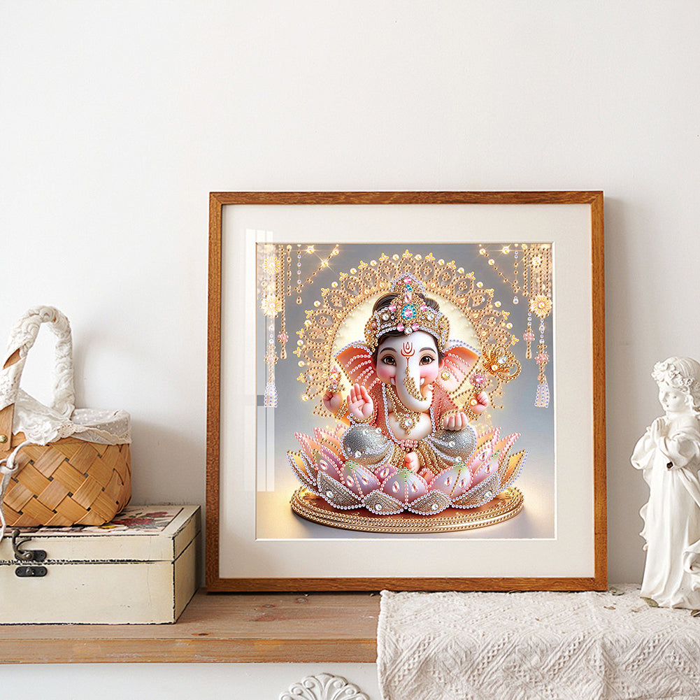 Ganesha Religion - Special Shaped Drill Diamond Painting 30*30CM