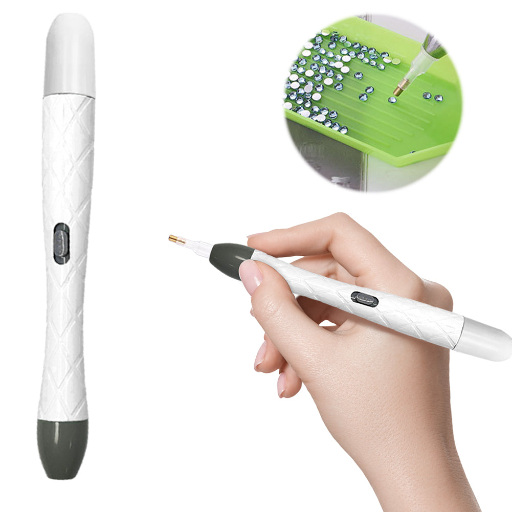18Pcs/Set 5D DIY Diamond Painting Pick Up Pen Set with Light for DIY Arts Crafts