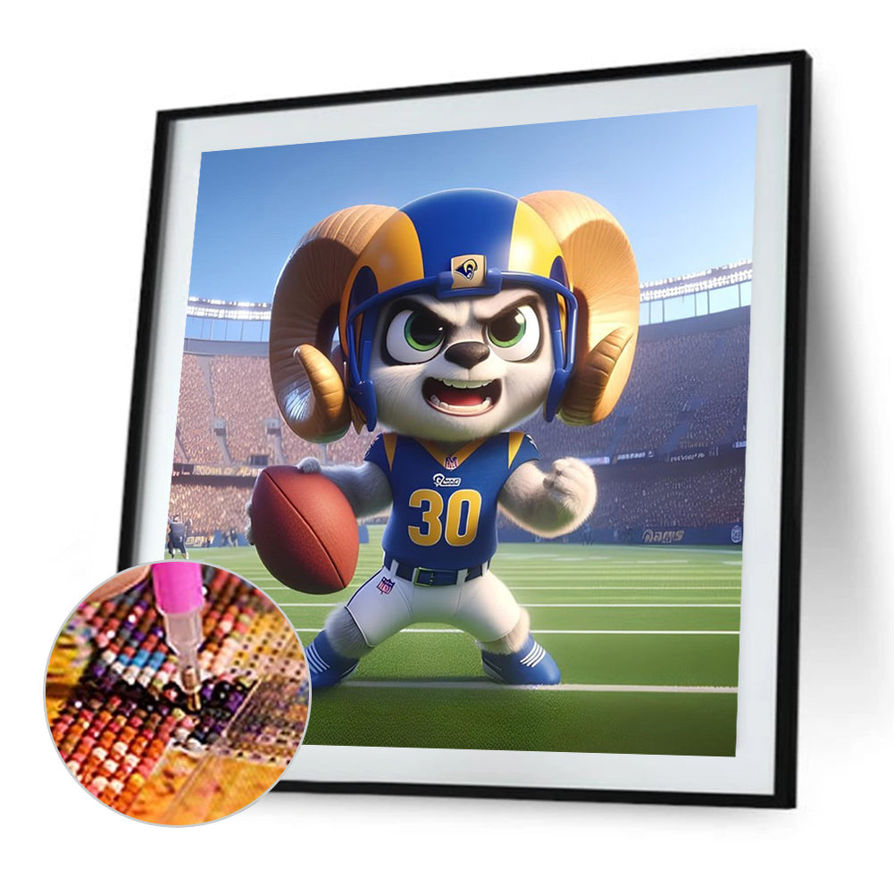 Los Angeles Rams - Full Round Drill Diamond Painting 45*45CM