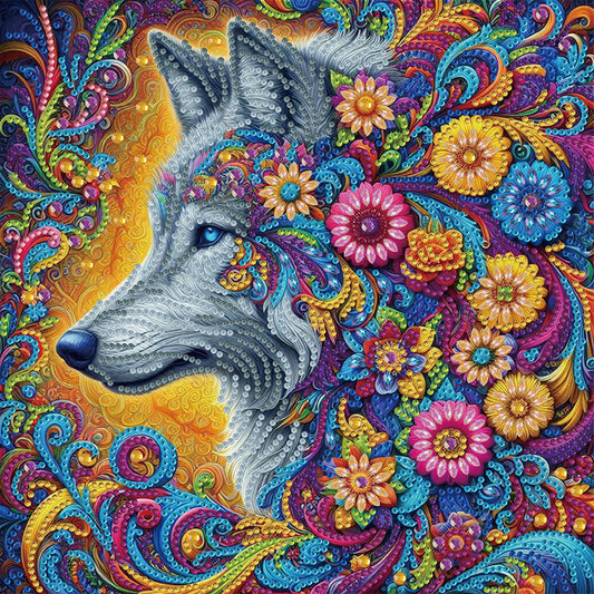 Wolf - Special Shaped Drill Diamond Painting 30*30CM