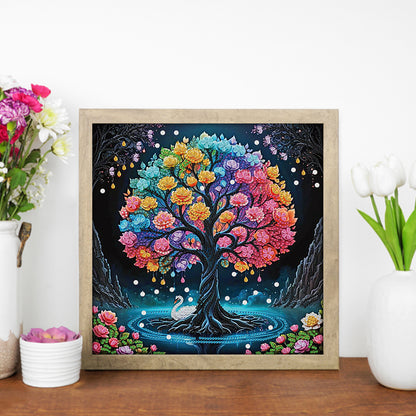Tree - Special Shaped Drill Diamond Painting 30*30CM