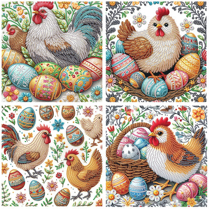 Easter Egg Chicken - Special Shaped Drill Diamond Painting 30*30CM