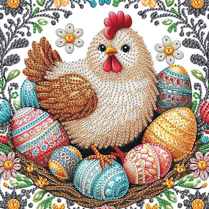 Easter Egg Chicken - Special Shaped Drill Diamond Painting 30*30CM